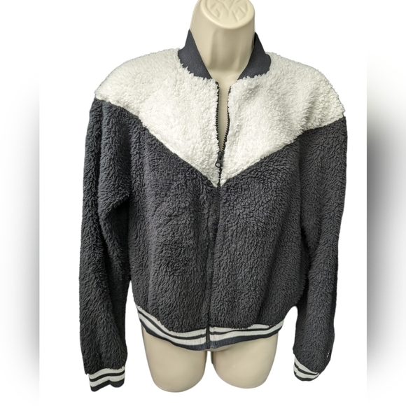 Nike Sherpa Bomber Jacket Sz S - Picture 1 of 13